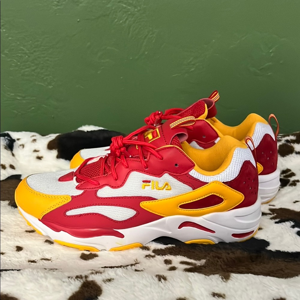 Fila Dynamic Red and Yellow Sneakers